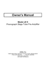 Jolida JD 9 Owner'S Manual preview