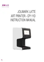 Jolimark Latte Art Printer CP111D Instruction Manual предпросмотр