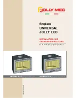 Jolly Mec UNIVERSAL JOLLY Maxi Installation, Use And Maintenance Card preview