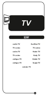 Preview for 45 page of Jolly Universal Family for Sony Instructions Manual