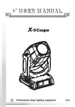 Preview for 1 page of Jolly X-5 Coupe User Manual