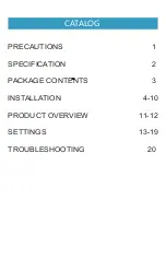 Предварительный просмотр 2 страницы JOMISE G812 User Manual