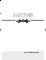 Jomox SUNSYN Manual preview