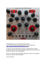 Preview for 1 page of Jomox T-RACKONIZER Manual