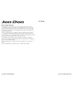 Preview for 2 page of Jon-Don 100 PSI Operation And Maintenance Manual