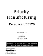 Предварительный просмотр 1 страницы Jon-Don Prospector PE120 Manual