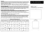 JONATHAN Y JYL1011A Quick Start Manual предпросмотр