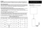 Предварительный просмотр 1 страницы JONATHAN Y JYL2007A Instructions