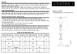 Предварительный просмотр 1 страницы JONATHAN Y JYL2037A Assembly Instructions