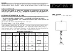 Предварительный просмотр 1 страницы JONATHAN Y JYL3033A Manual