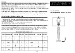 Предварительный просмотр 1 страницы JONATHAN Y JYL5018A Product Assembly