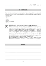 Preview for 49 page of Jonix 70JONIXUPIN Use And Maintenance Manual