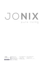 Preview for 60 page of Jonix 70JONIXUPIN Use And Maintenance Manual