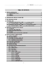 Preview for 3 page of Jonix 70WHMINIMATE4 Use And Maintenance Manual