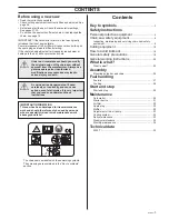 Preview for 3 page of Jonsered 2033T Operator'S Manual