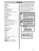 Preview for 3 page of Jonsered 323R series Operator'S Manual