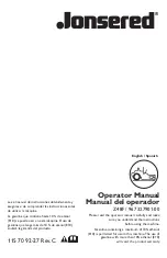 Предварительный просмотр 1 страницы Jonsered 967 327901-00 Operator'S Manual