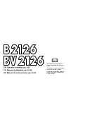 Jonsered B2126 Operator'S Manual preview