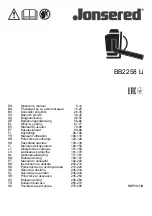 Preview for 1 page of Jonsered BB2258 Li Operator'S Manual