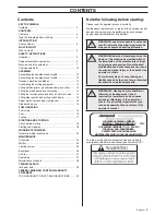 Preview for 3 page of Jonsered BC 2125 Operator'S Manual