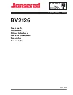 Jonsered BV2126 Spare Parts preview