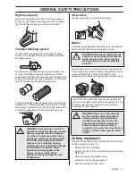 Preview for 11 page of Jonsered CC 2152C Operator'S Manual