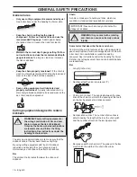 Preview for 12 page of Jonsered CC 2152C Operator'S Manual