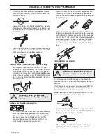 Preview for 14 page of Jonsered CC 2152C Operator'S Manual