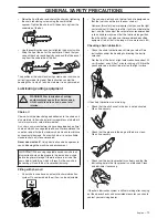 Preview for 13 page of Jonsered CS 2135T Operator'S Manual