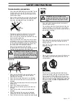 Preview for 17 page of Jonsered CS 2141 EPA II Operator'S Manual