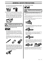 Preview for 13 page of Jonsered CS 2141S Operator'S Manual