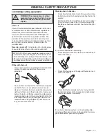 Preview for 15 page of Jonsered CS 2152 EPA III Operator'S Manual