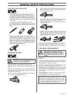 Preview for 13 page of Jonsered CS 2156 Operator'S Manual