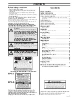 Preview for 3 page of Jonsered CS 2159 Operator'S Manual