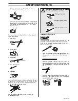 Предварительный просмотр 11 страницы Jonsered CS 2163 Operator'S Manual