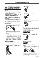 Предварительный просмотр 13 страницы Jonsered CS 2163 Operator'S Manual