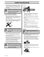 Предварительный просмотр 16 страницы Jonsered CS 2163 Operator'S Manual