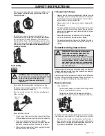 Предварительный просмотр 17 страницы Jonsered CS 2163 Operator'S Manual