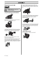 Предварительный просмотр 24 страницы Jonsered CS 2163 Operator'S Manual