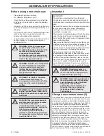 Preview for 8 page of Jonsered CS 2234S Operator'S Manual