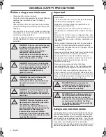 Preview for 6 page of Jonsered CS 2236 T Operator'S Manual