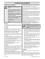 Предварительный просмотр 20 страницы Jonsered CS 2240 II Operator'S Manual