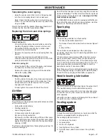 Предварительный просмотр 27 страницы Jonsered CS 2240 II Operator'S Manual