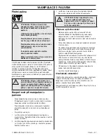 Предварительный просмотр 97 страницы Jonsered CS 2240 II Operator'S Manual