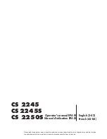 Jonsered CS 2245 Operator'S Manual preview