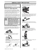 Предварительный просмотр 9 страницы Jonsered CS 2255 Operator'S Manual