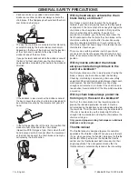 Предварительный просмотр 10 страницы Jonsered CS 2255 Operator'S Manual