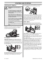 Предварительный просмотр 22 страницы Jonsered CS 2255 Operator'S Manual