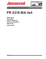 Jonsered FR 2216 MA 4X4 Spare Parts preview