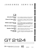 Jonsered GT 2124 Instruction Manual preview